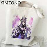 Genshin Shopping Bag Handbag Tote Jute Bag Shopper