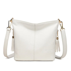 Genuine Leather Tassels Ladies Hand Crossbody Bags For Women Purses And Handbags