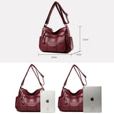 Leather Sac Handbags Women Bags Shoulder Crossbody Hand Bags for Women Purses