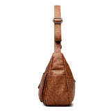 Soft Leather Handbags Large Capacity Tote Bags High Female Shoulder Bags