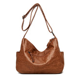 Soft Leather Handbags Large Capacity Tote Bags High Female Shoulder Bags