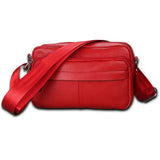 Cow Leather Casual Women Handbags Single Zipper Solid Messenger Bags