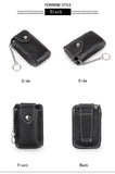 Cow Leather Car Keys Bag Mini Wallet Key Holder Pocket