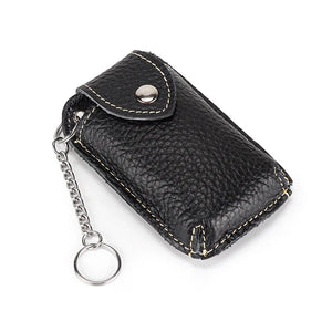 Cow Leather Car Keys Bag Mini Wallet Key Holder Pocket
