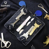 Cow Leather Key Holders Key Wallet Money Organizer Keychain Pouch