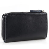 Cow Leather Car Key Bag Wallet 6 Key Rings