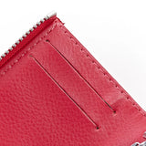 Cow Leather Car Key Bag Wallet 6 Key Rings