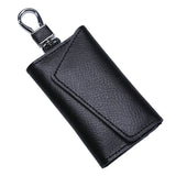 Cow Leather Key Wallets Buckle Multifunction Key Bag Holder