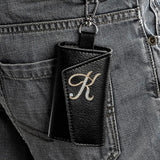 Cow Leather Key Wallet High Buckle Multifunction Key Bag Organizer