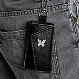 Cow Leather Key Wallet High Buckle Multifunction Key Bag Organizer