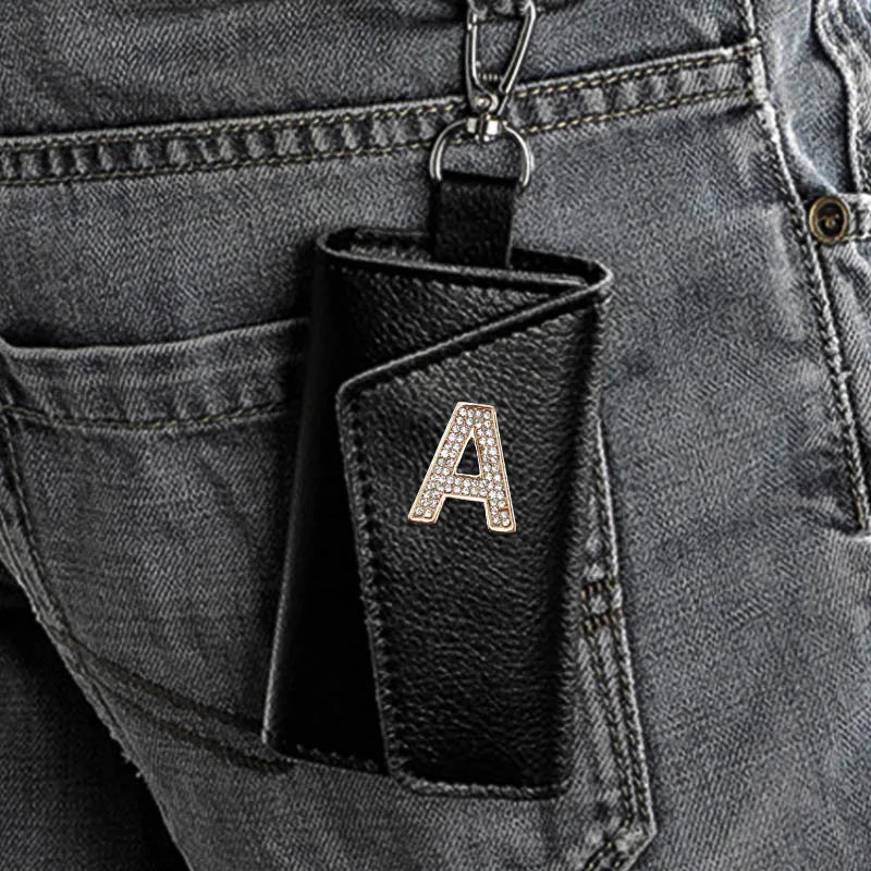 Cow Leather Key Wallet High Buckle Multifunction Key Bag Organizer