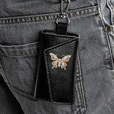 Cow Leather Key Wallet High Buckle Multifunction Key Bag Organizer