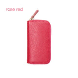 Cow Leather Men's Purse Car Key Wallets Women Housekeeper Holders