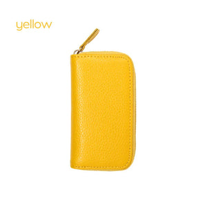 Cow Leather Men's Purse Car Key Wallets Women Housekeeper Holders