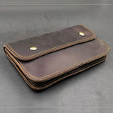 Men's Leather Waist Pack Fanny Pack for Travel