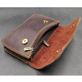 Men's Leather Waist Pack Fanny Pack for Travel