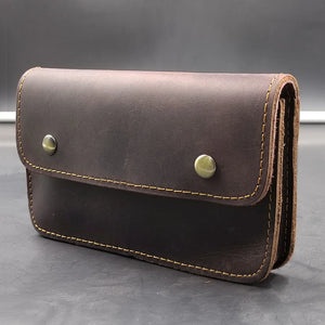 Men's Leather Waist Pack Fanny Pack for Travel