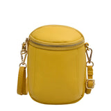 Small Leather Crossbody Bag for Women, 2 Zipper Casual Shoulder Messenger Handba