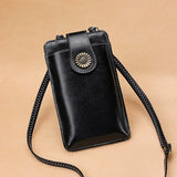Women's Mini Leather Shoulder Bag Messenger Crossbody Phone Bag
