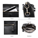 Small Leather Shoulder Crossbody Tote Bag for Women
