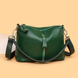 Small Leather Shoulder Crossbody Tote Bag for Women