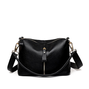 Women's Leather Crossbody Tote Bag Natural Cowskin