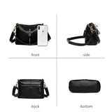 Small Leather Shoulder Crossbody Tote Bag for Women