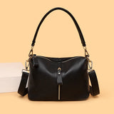 Women's Leather Crossbody Tote Bag Natural Cowskin