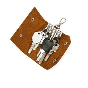 Leather Car Key Bag for Men and Women