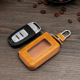 Retro Leather Car Key Case Cover for Men
