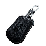 Vintage Leather Animal Prints Car Key Pouch Holder Zipper Cover