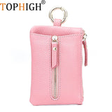 Leather Car Key Wallets Men Holder Housekeeper Keys Organizer Women Keychain