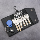 Leather Car Key Wallets Men Key Holder Housekeeper Keys Organizer Women Keychain