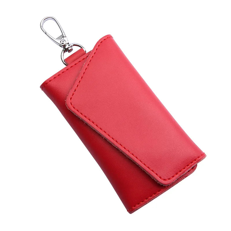Leather Car Key Wallets Men Key Holder Housekeeper Keys Organizer Women Keychain