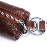 Leather Car Key Wallets Men Key Holder Housekeeper Keychains Zipper Key Case