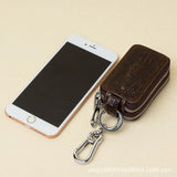 Leather Car Key Holder Remote Protector Cover Key Case