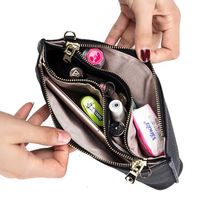 Leather Chains CrossBody Bag Women Cow Leather Handbag