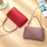 Leather Chains CrossBody Bag Women Cow Leather Handbag