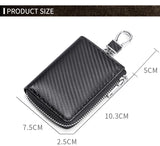 Leather Cowhide Key Bag Household Door Keychain Bag - Christmas Gift