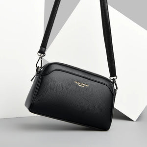 Shell Cow Leather Crossbody Bag for Women
