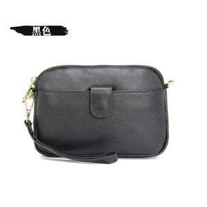 Casual Leather Cross Body Bag for Women Solid Shoulder Messenger Clutch