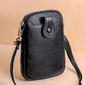 Cow Leather Crossbody Bag Women Casual Solid Shoulder Messenger Mini Clutch