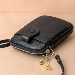 Cow Leather Crossbody Bag Women Casual Solid Shoulder Messenger Mini Clutch