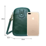 Cow Leather Crossbody Bag Women Casual Solid Shoulder Messenger Mini Clutch