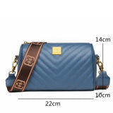 Leather Crossbody Bag Shoulder Messenger Bags For Women Female Casual Handbags