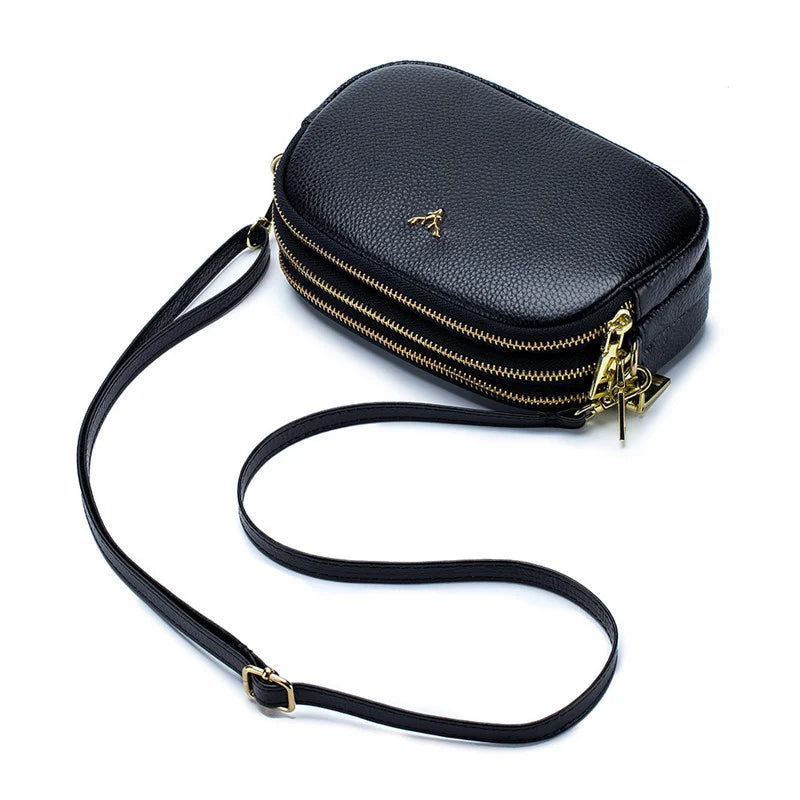 Leather Crossbody Bag High Clutch Dual Purpose Bag