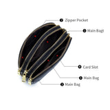 Leather Crossbody Bag High Clutch Dual Purpose Bag