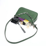 Crocodile Pattern Leather Crossbody Bag for Women