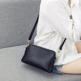 Leather Crossbody Bag for Women Shell Clutch Handbag Girls Shoulder Messenger