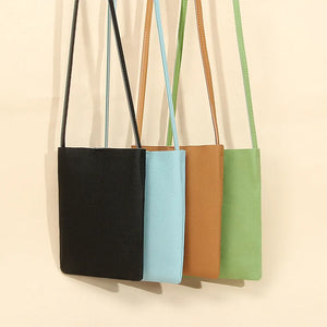 Soft Leather Crossbody Bag for Women Casual Shoulder Mobile Phone Bag